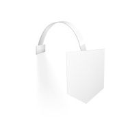 Vector Blank Wobbler with Transparent Strip N2
