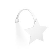 Vector Blank Wobbler with Transparent Strip N4
