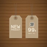 Price tag sale eco design illustration