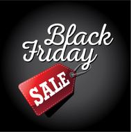 Black Friday sale 3D tag