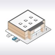 Big Box Store Illustration