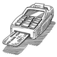 Credit Card Terminal Purchase Drawing N2