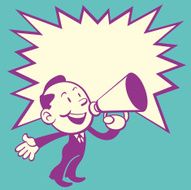 Business Man with Red Speaker 2 (Retro Style) N2