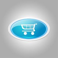 Shopping Elliptical Vector Blue Web Icon Button