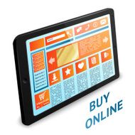 Internet shopping tablet