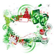 Christmas gift frame with place for your text