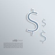 Abstract background with a dollar sign