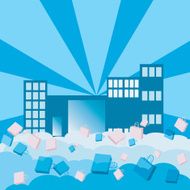 Shopping heaven - vector