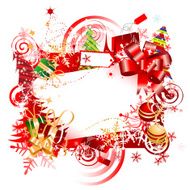 Christmas gift frame with place for your text N3