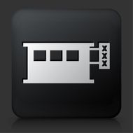 Black Square Button with Adult Shop Icon N2