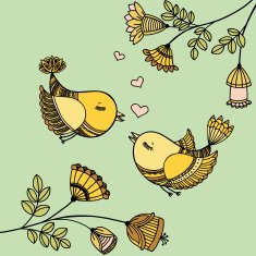 Romantic birds N7