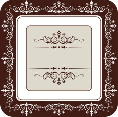 vector vintage frame N24