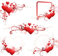 Valentine heart frame N2