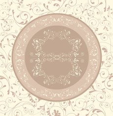 Floral circle and frame N2