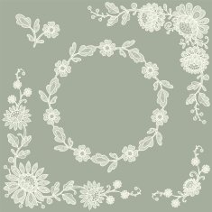 Lace Corners Frame
