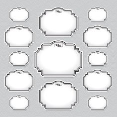 blank labels set (vector)