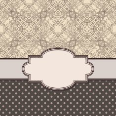 Vintage vector flower frame N190