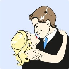 Embracing couple N3