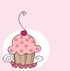 retro cupcake
