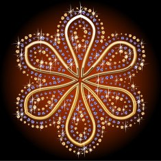 Abstract golden flower N2