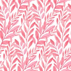 Seamless vector Pink pattern of leaves N2