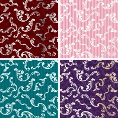 Elegant seamless backgrounds with swirls N2