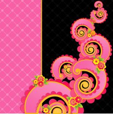 Sweet pink swirls N4