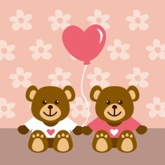 little teddy bear with love N2