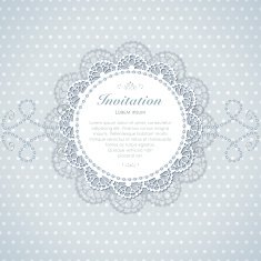 Vintage invitation card N135