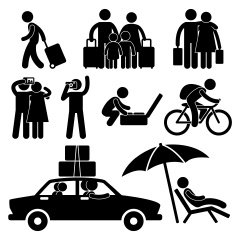 Tourist and Vacation Trip Pictogram N2