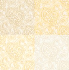 seamless pattern with Paisley and Heart beige-gold color