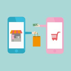 Mobile Shopping Icon