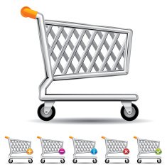 Shopping Cart icons for e-Commerce