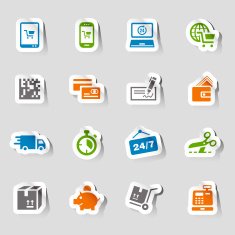 Stickers - Shopping Icons