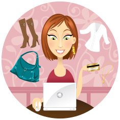 Cute redhead shopping online N2