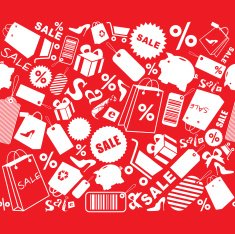 Sale shopping icons