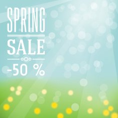 Spring sale label