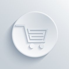 Vector modern light shopping circle icon
