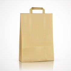 blank kraft shopping bag