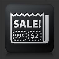 Black Square Button with Sale Ad N2