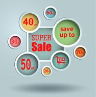 Sale labels Vector