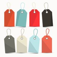 Vector Set of Labels Tags