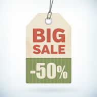 big sale paper price tag