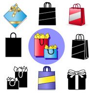 shopping bags and packages