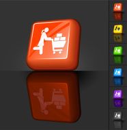 Shopping spree 3D button design