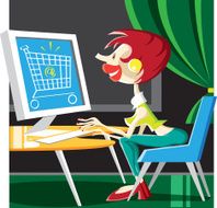 e-shopping at home