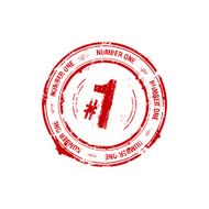 number one leader stamp