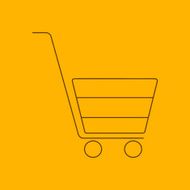 shopping cart line icon N15