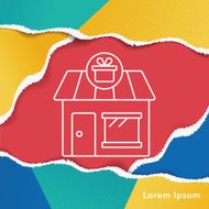 shopping store line icon N4