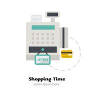 Credit cards accepted Vector Illustration
